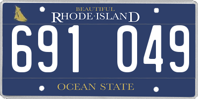 RI license plate 691049