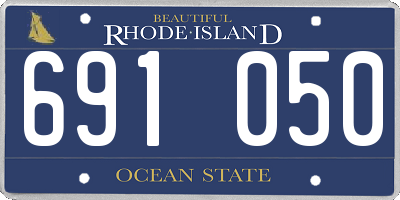 RI license plate 691050