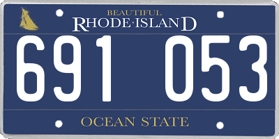 RI license plate 691053