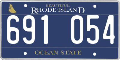RI license plate 691054