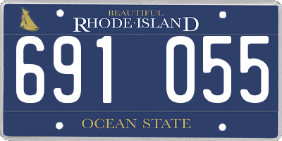 RI license plate 691055
