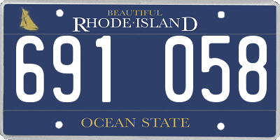 RI license plate 691058