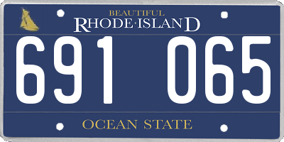 RI license plate 691065