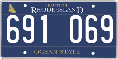 RI license plate 691069