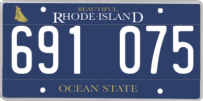 RI license plate 691075