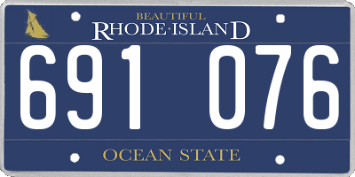 RI license plate 691076