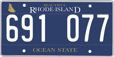 RI license plate 691077