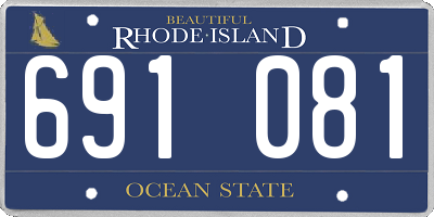 RI license plate 691081