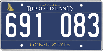 RI license plate 691083