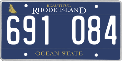 RI license plate 691084