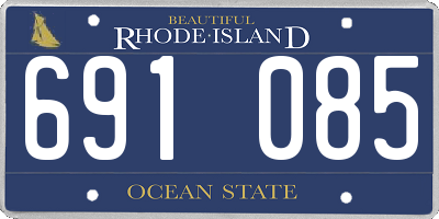 RI license plate 691085