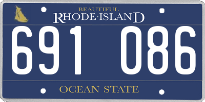 RI license plate 691086
