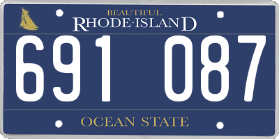RI license plate 691087