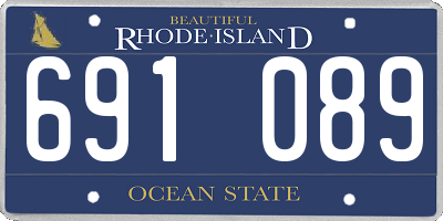 RI license plate 691089