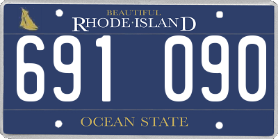 RI license plate 691090