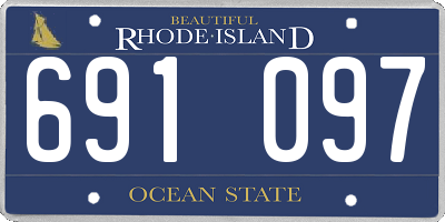 RI license plate 691097