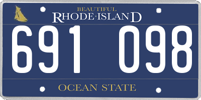 RI license plate 691098