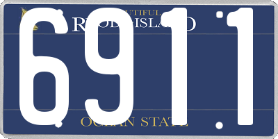 RI license plate 6911