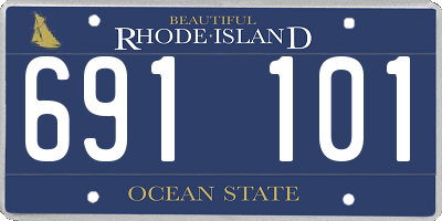 RI license plate 691101