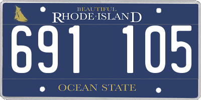 RI license plate 691105