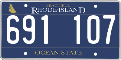 RI license plate 691107