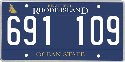 RI license plate 691109