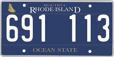 RI license plate 691113