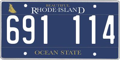 RI license plate 691114