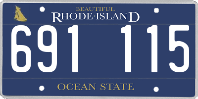 RI license plate 691115