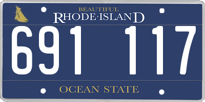 RI license plate 691117