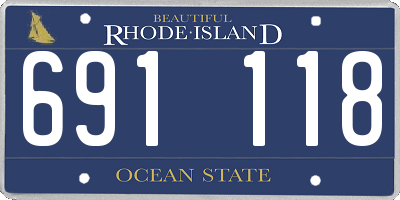 RI license plate 691118
