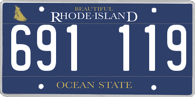 RI license plate 691119