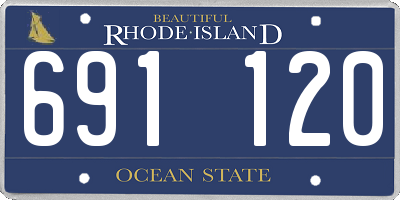 RI license plate 691120