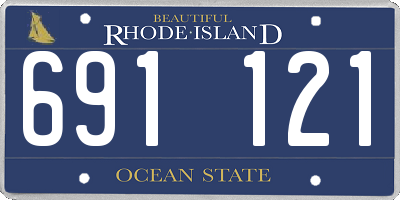 RI license plate 691121