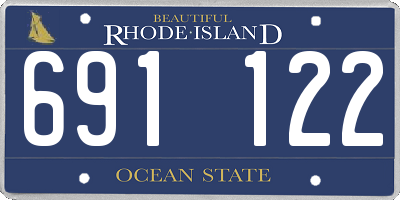 RI license plate 691122