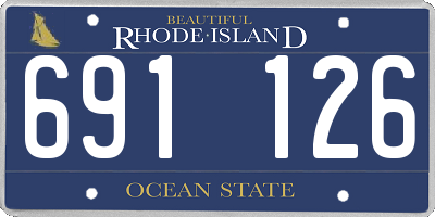 RI license plate 691126