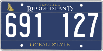 RI license plate 691127