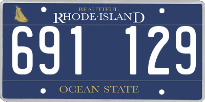 RI license plate 691129