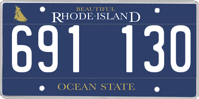 RI license plate 691130