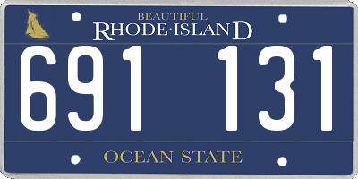 RI license plate 691131