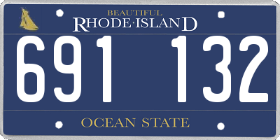 RI license plate 691132
