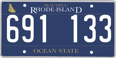 RI license plate 691133