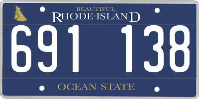 RI license plate 691138