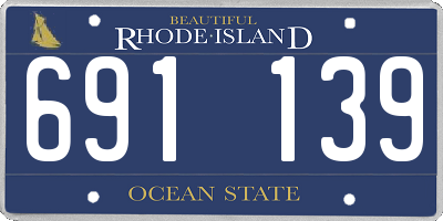 RI license plate 691139