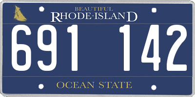 RI license plate 691142