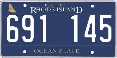 RI license plate 691145
