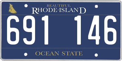 RI license plate 691146