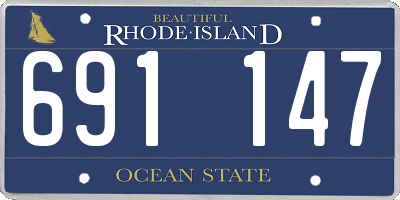 RI license plate 691147