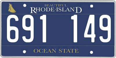 RI license plate 691149