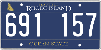 RI license plate 691157